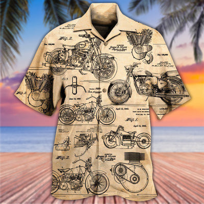 Motorcycle I Search Original Motorcycles - Hawaiian Shirt - Owls Matrix LTD