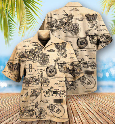 Motorcycle I Search Original Motorcycles - Hawaiian Shirt - Owls Matrix LTD
