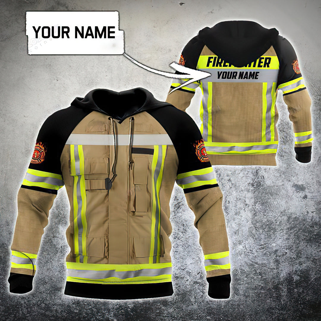 Firefighter Uniform Personalized - Hoodie - Owls Matrix LTD