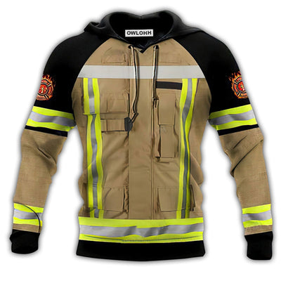 Unisex Hoodie / S Firefighter Uniform Personalized - Hoodie - Owls Matrix LTD