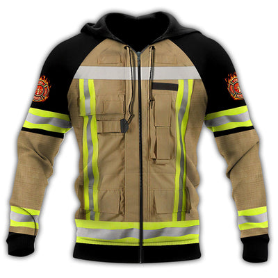 Zip Hoodie / S Firefighter Basic Style Personalized - Hoodie - Owls Matrix LTD