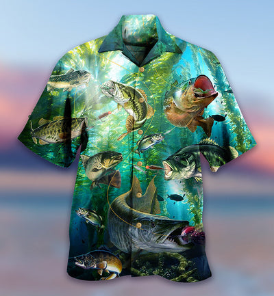 Fishing More Worry Less Blue Ocean - Hawaiian Shirt - Owls Matrix LTD