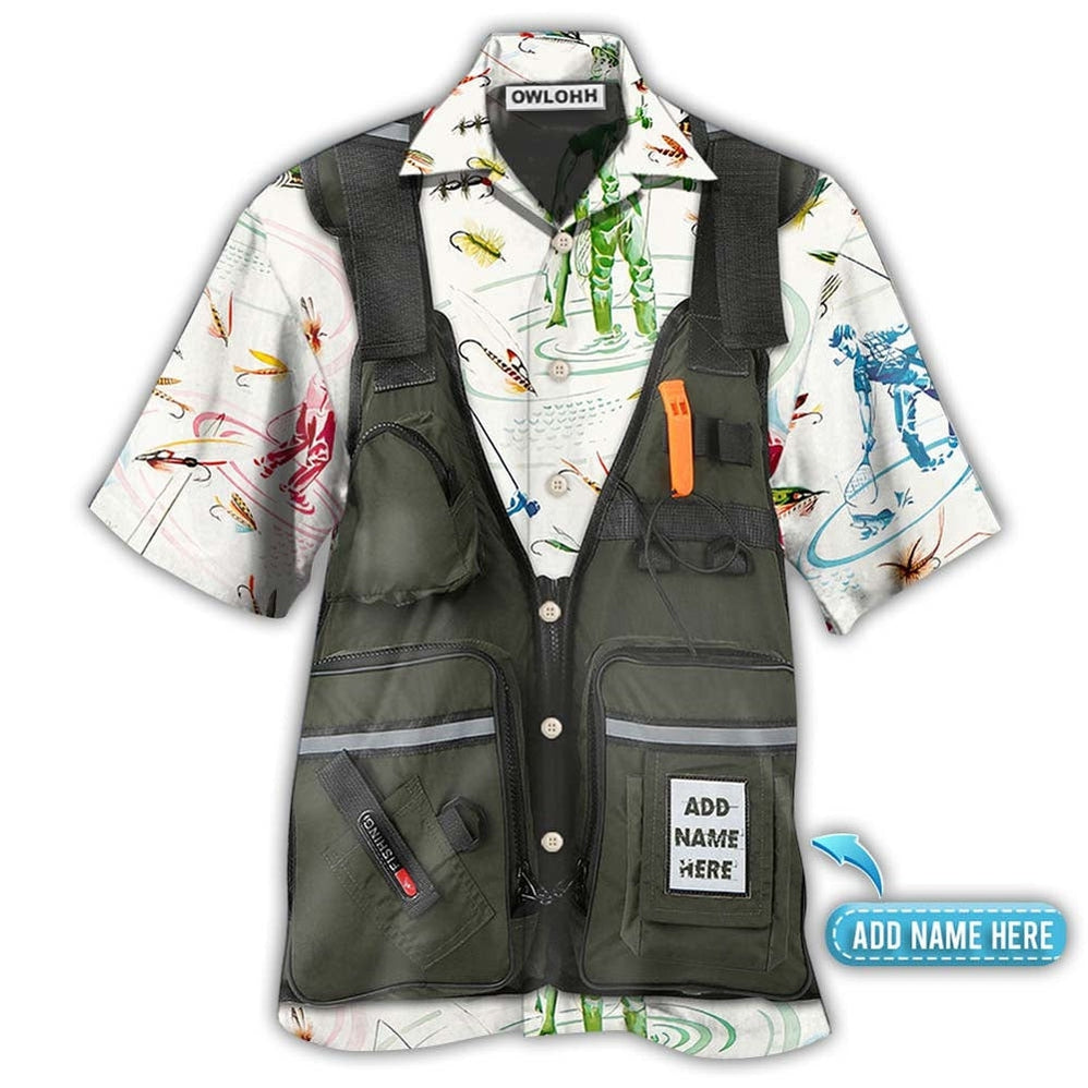 Hawaiian Shirt / Adults / S Fishing Fly Fishing Cool Personalized - Hawaiian Shirt - Owls Matrix LTD