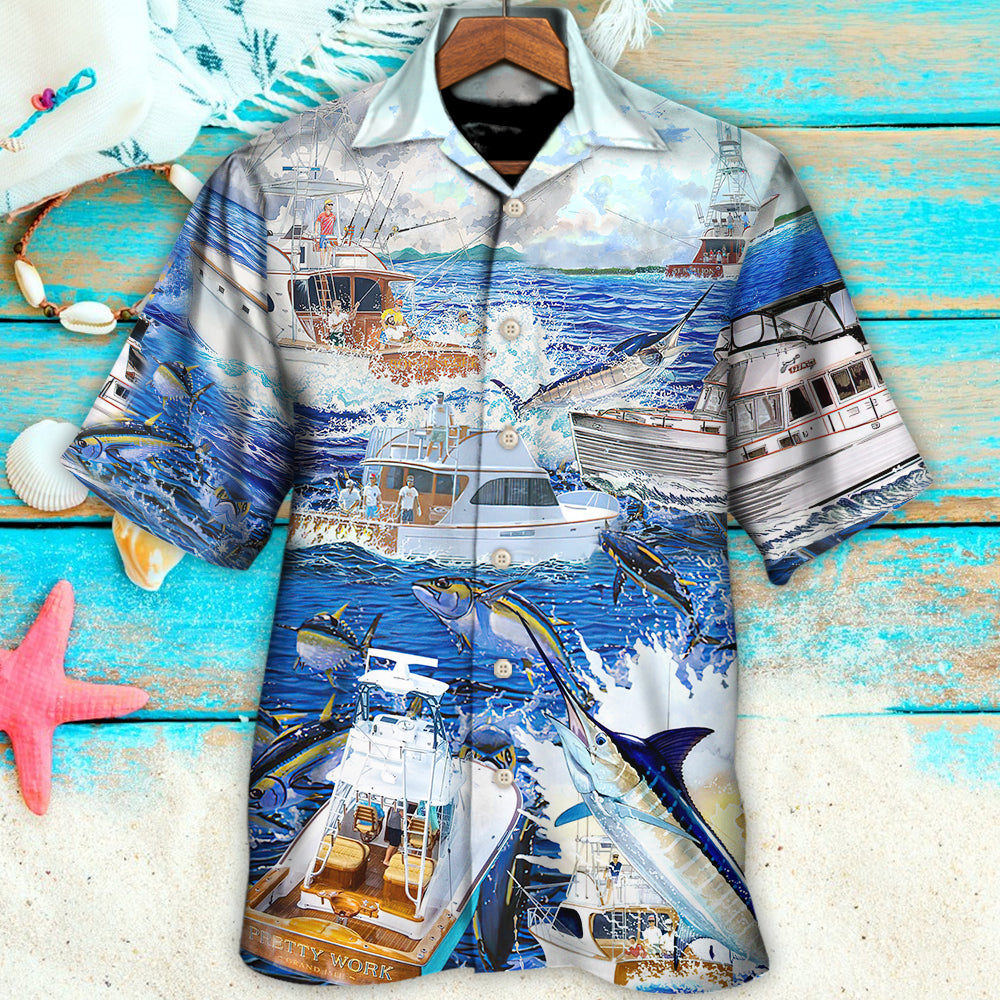 Fishing Is My Game Cool - Hawaiian Shirt - Owls Matrix LTD