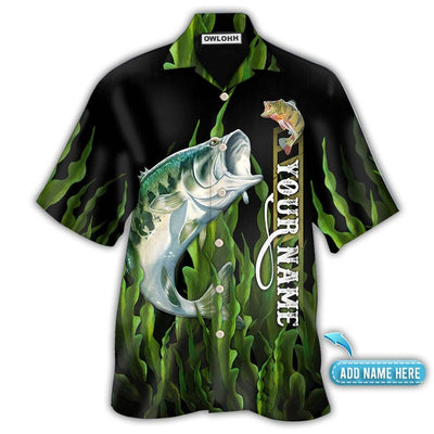 Hawaiian Shirt / Adults / S Fishing Largemouth Bass Fishing Personalized - Hawaiian Shirt - Owls Matrix LTD