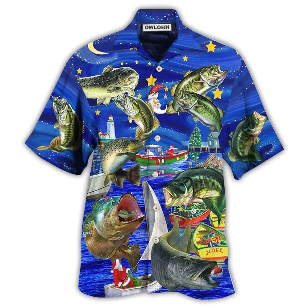 Hawaiian Shirt / Adults / S Fishing More Worry Less Beautiful Night - Hawaiian Shirt - Owls Matrix LTD