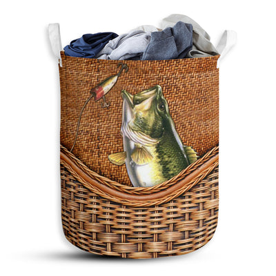 Fishing Rattan Teaxture - Laundry Basket - Owls Matrix LTD