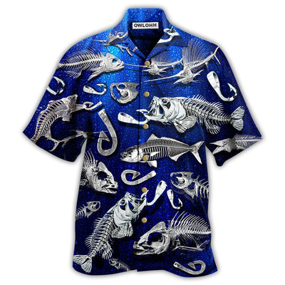 Hawaiian Shirt / Adults / S Fishing Sawbones Cool - Hawaiian Shirt - Owls Matrix LTD