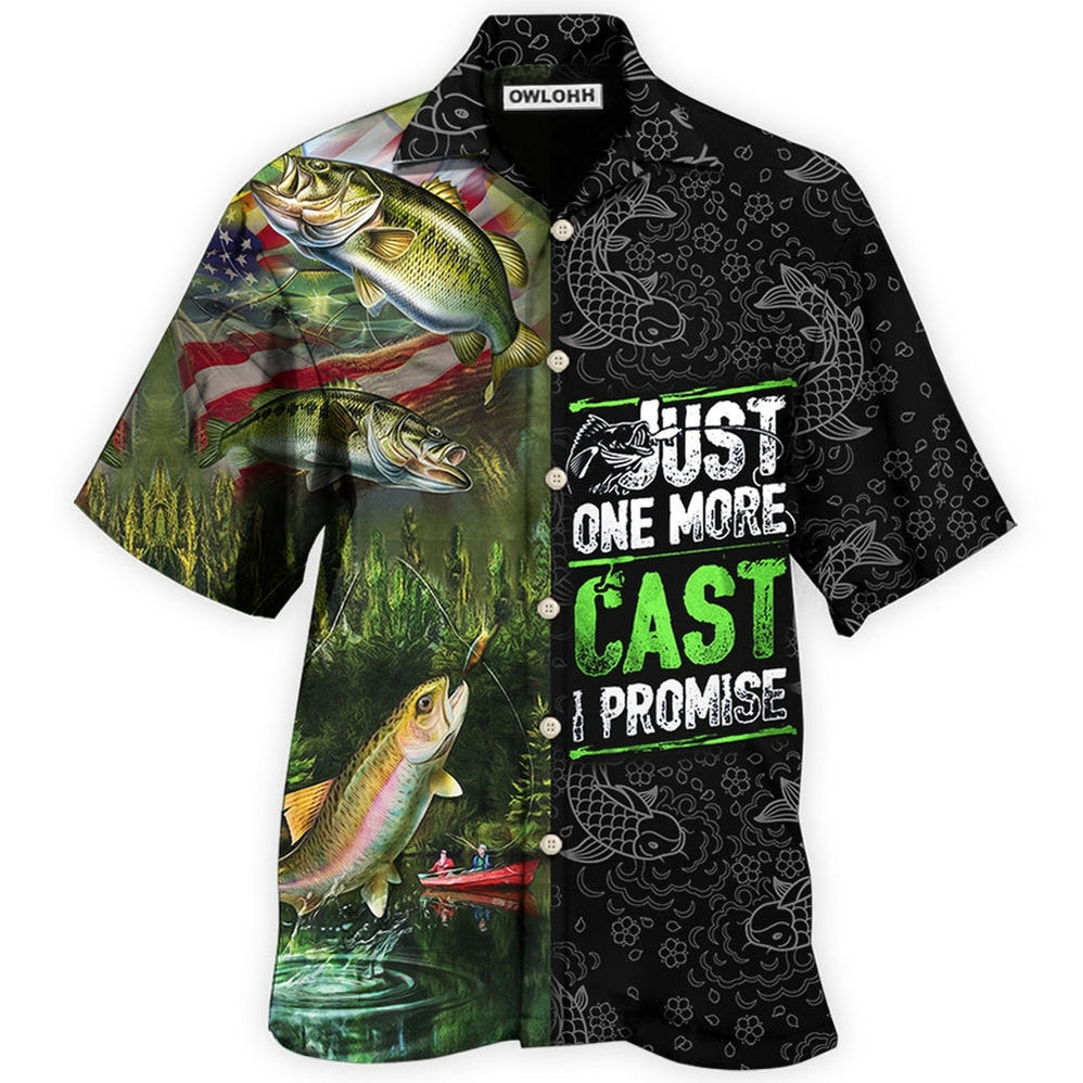 Fishing just one more cast i promise 01 - Hawaiian shirt - HAWS02NDN230422  – Owls Matrix LTD