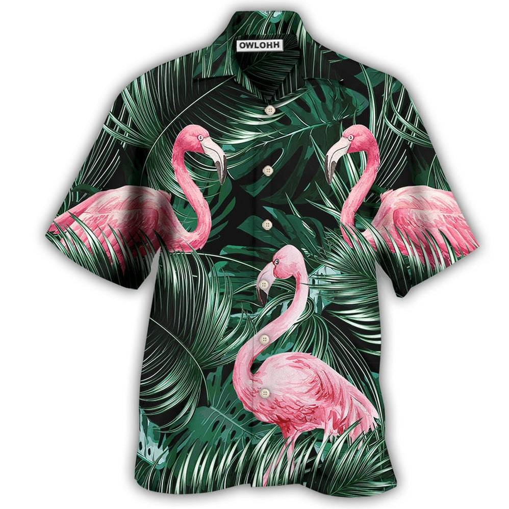 Hawaiian Shirt / Adults / S Flamingo Love Life Style - Hawaiian Shirt - Owls Matrix LTD