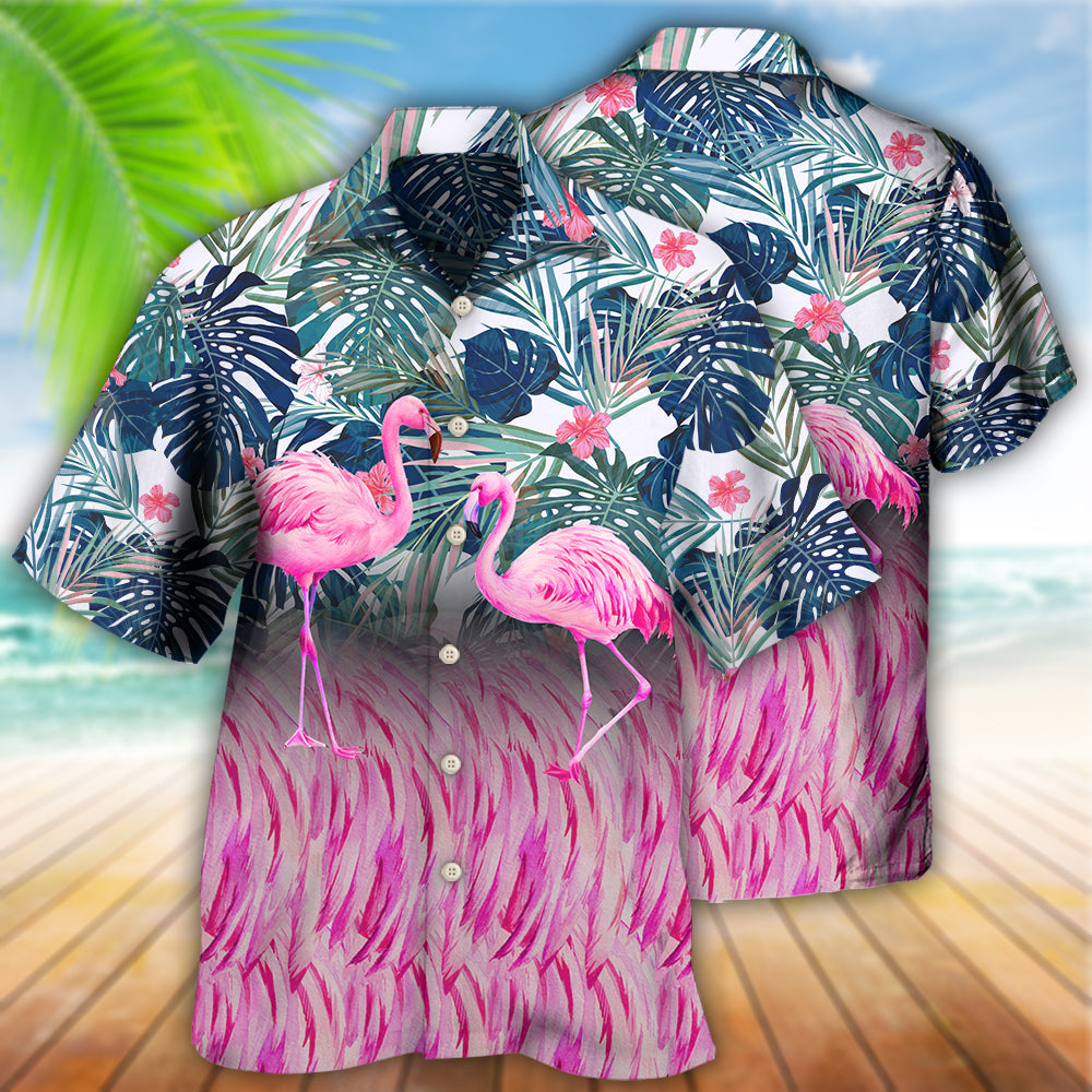 Flamingo Pink Flamingo Lover - Hawaiian Shirt - Owls Matrix LTD