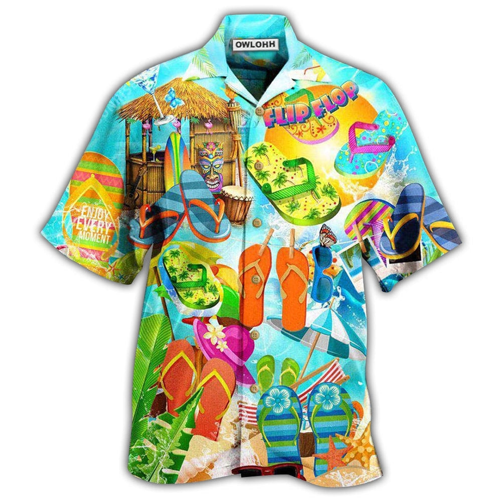 Hawaiian Shirt / Adults / S Flip-flops Are My Favorite Summer Shoes Hot Summer - Hawaiian Shirt - Owls Matrix LTD