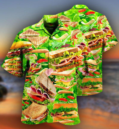 Food All You Need Is Love And A Delicious Tasty Sandwich - Hawaiian Shirt - Owls Matrix LTD