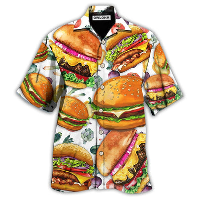 Hawaiian Shirt / Adults / S Food Big Burger Life Is Better With Burger - Hawaiian Shirt - Owls Matrix LTD