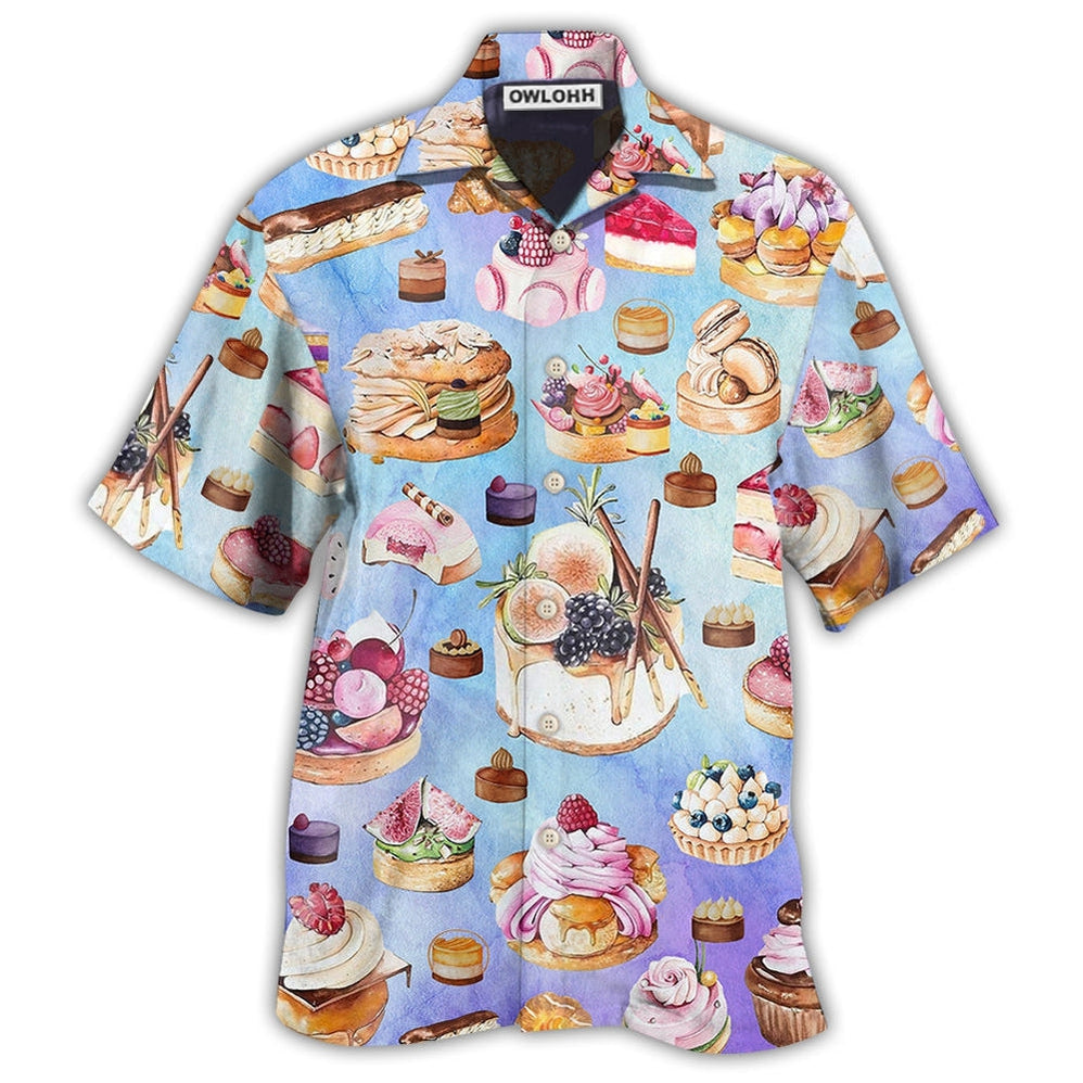 Hawaiian Shirt / Adults / S Food Dessert Purple Lovely Love Food - Hawaiian Shirt - Owls Matrix LTD