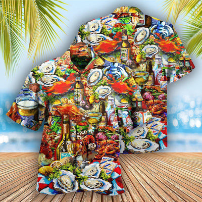 Food I'm On Seafood Diet Cool - Hawaiian Shirt - Owls Matrix LTD