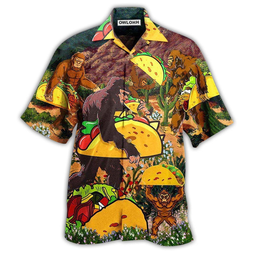 Hawaiian Shirt / Adults / S Food It's Delicious Not Share With Anyone Tacos - Hawaiian Shirt - Owls Matrix LTD
