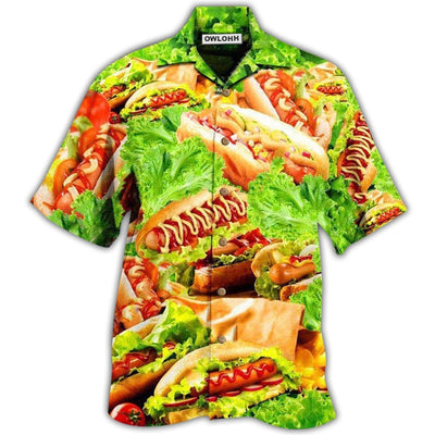 Hawaiian Shirt / Adults / S Food It's Not A Party Until The Hot Dog Come Out Salad - Hawaiian Shirt - Owls Matrix LTD