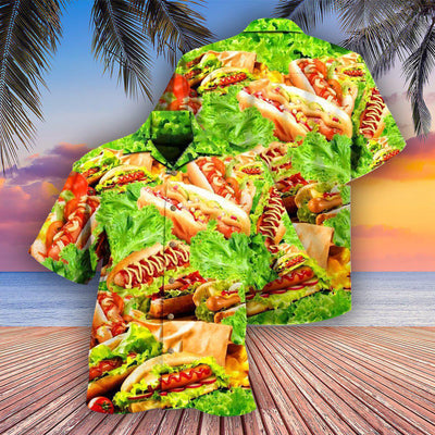 Food It's Not A Party Until The Hot Dog Come Out Salad - Hawaiian Shirt - Owls Matrix LTD