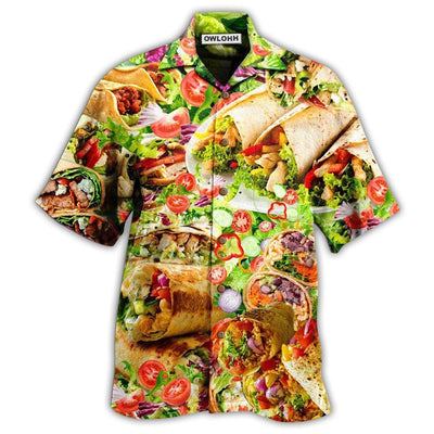Hawaiian Shirt / Adults / S Food Life Is Better With Burrito Delicious Meal - Hawaiian Shirt - Owls Matrix LTD