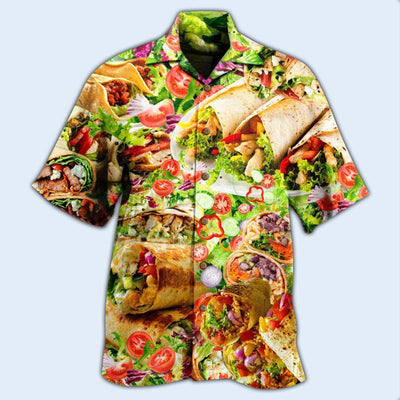 Food Life Is Better With Burrito Delicious Meal - Hawaiian Shirt - Owls Matrix LTD