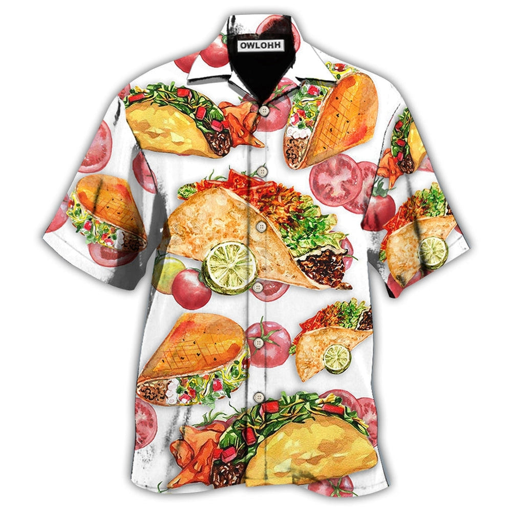 Hawaiian Shirt / Adults / S Food Life Is Better With Tacos - Hawaiian Shirt - Owls Matrix LTD