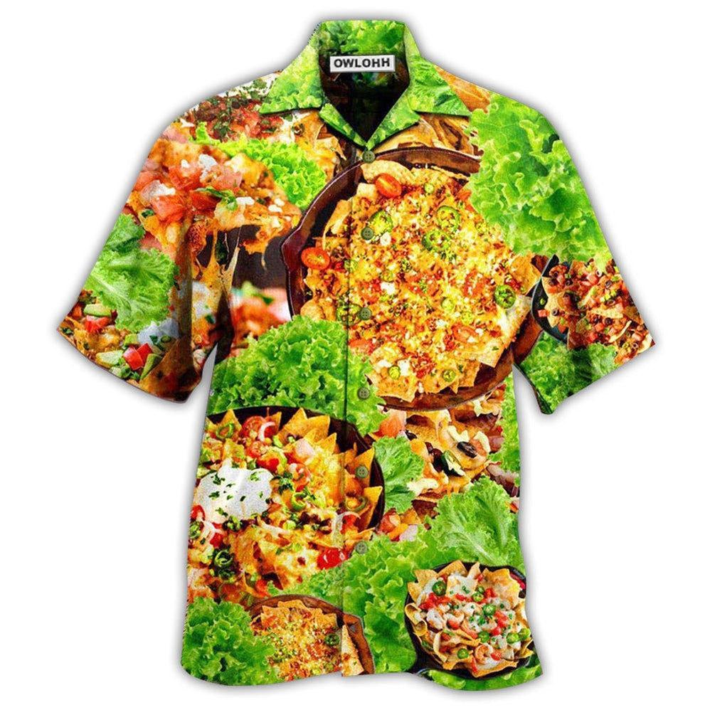 Hawaiian Shirt / Adults / S Food More Nachos Por Favor Delicious - Hawaiian Shirt - Owls Matrix LTD