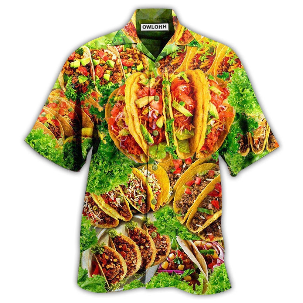 Hawaiian Shirt / Adults / S Food More Tacos Porfavor Cool - Hawaiian Shirt - Owls Matrix LTD