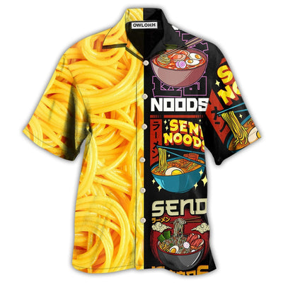 Hawaiian Shirt / Adults / S Food Noodles Send Noods - Hawaiian Shirt - Owls Matrix LTD