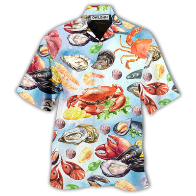 Hawaiian Shirt / Adults / S Food Seafood Basic Style - Hawaiian Shirt - Owls Matrix LTD