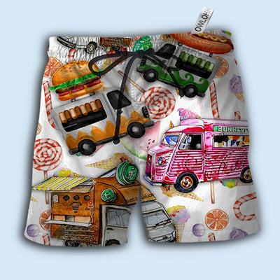 Food Truck Life Is Better With Food Truck - Beach Short - Owls Matrix LTD