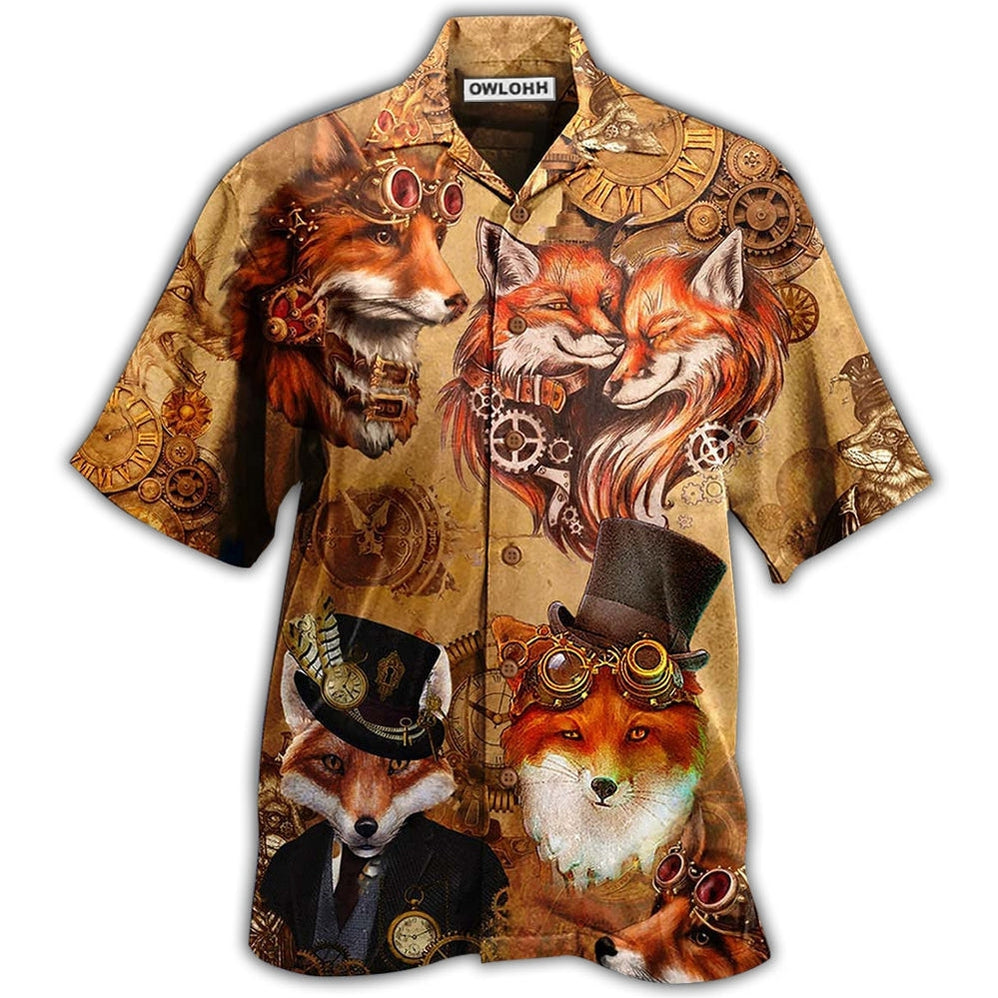 Hawaiian Shirt / Adults / S Fox Old Magic - Hawaiian Shirt - Owls Matrix LTD