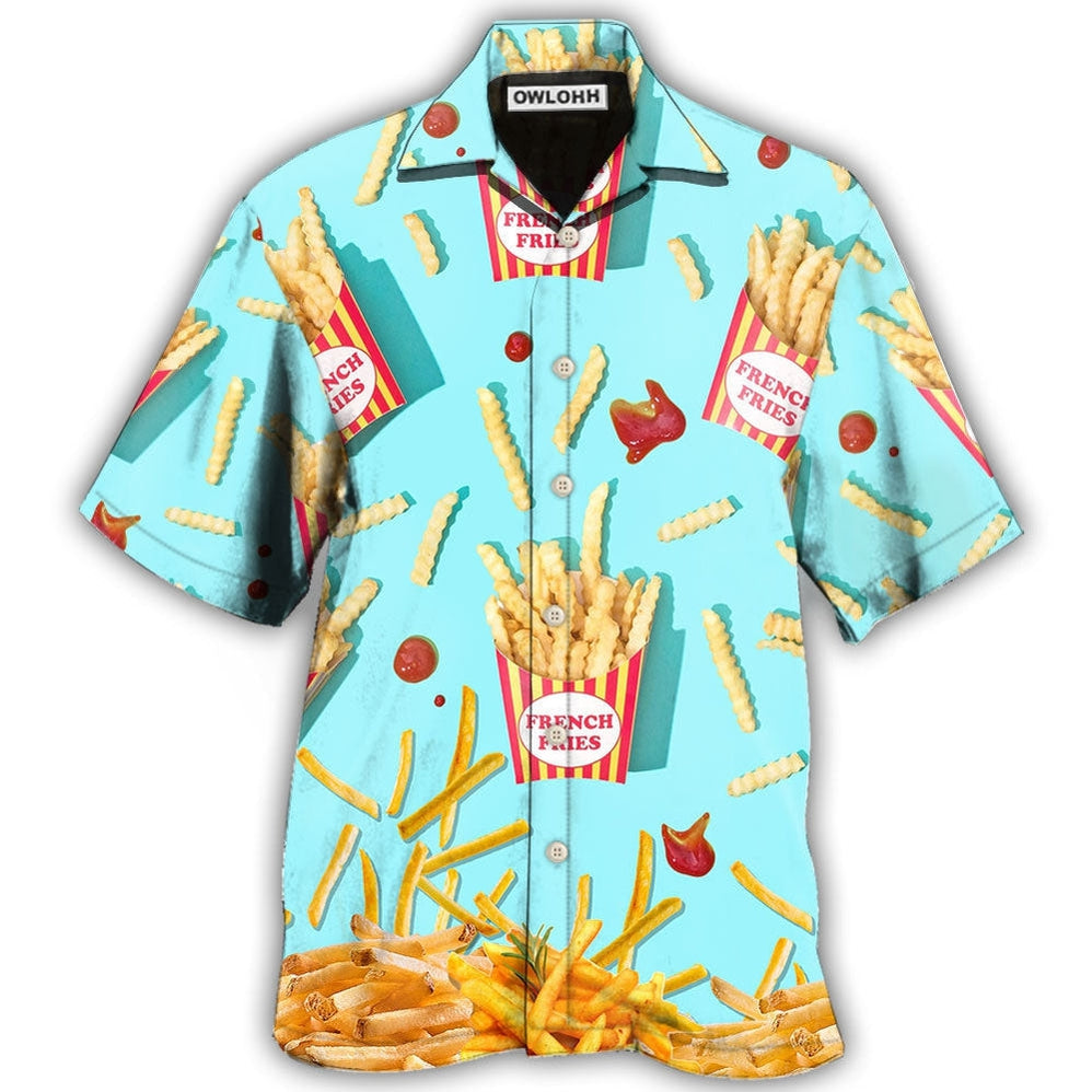 Hawaiian Shirt / Adults / S Food French Fries Basic - Hawaiian Shirt - Owls Matrix LTD