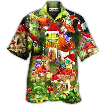 Hawaiian Shirt / Adults / S Frog Lover Christmas - Hawaiian Shirt - Owls Matrix LTD