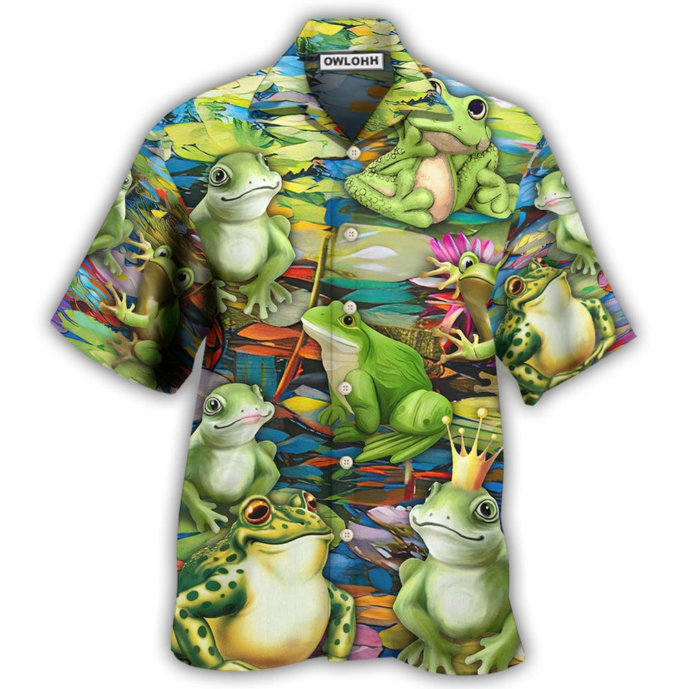 Hawaiian Shirt / Adults / S Frog In Wonderland - Hawaiian Shirt - Owls Matrix LTD