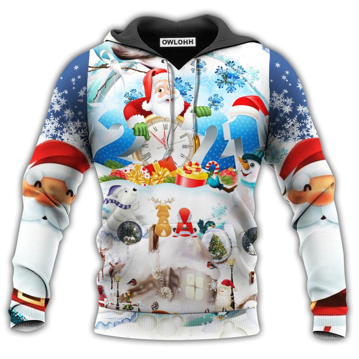 Unisex Hoodie / S Christmas Have A Sparkling New Year With Snow - Hoodie - Owls Matrix LTD