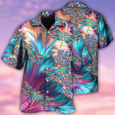 Dragonfly Loves Summer Vibes - Hawaiian Shirt - Owls Matrix LTD