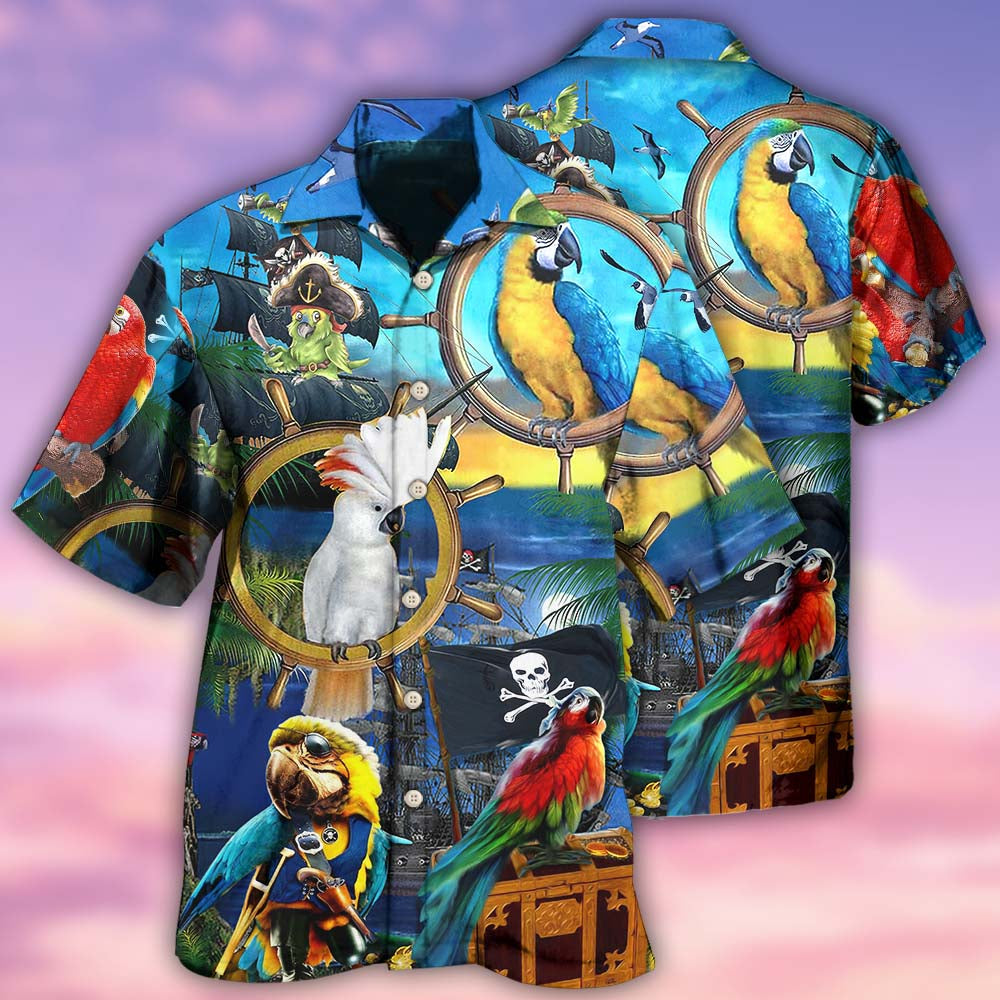Parrot Love Life Amazing - Hawaiian Shirt - Owls Matrix LTD