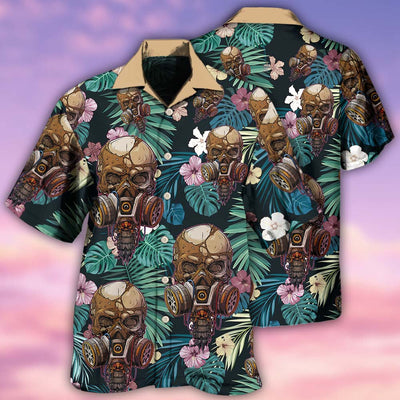 Skull Style Lover Skull - Hawaiian Shirt - Owls Matrix LTD