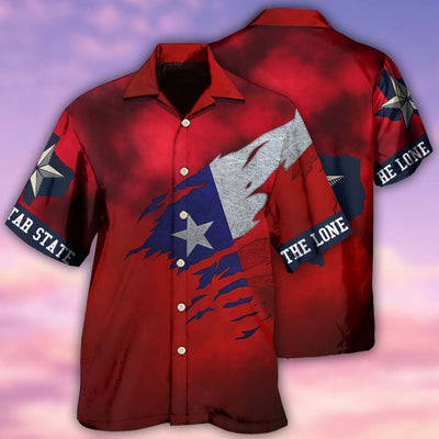 Texas Peace Life Red Style - Hawaiian Shirt - Owls Matrix LTD