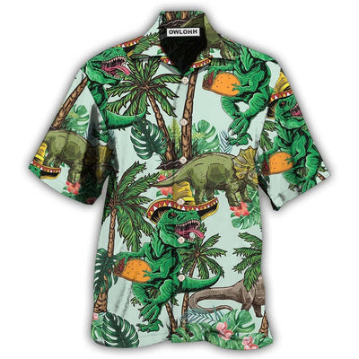 Hawaiian Shirt / Adults / S Dinosaur World Summer Funny - Hawaiian Shirt - Owls Matrix LTD