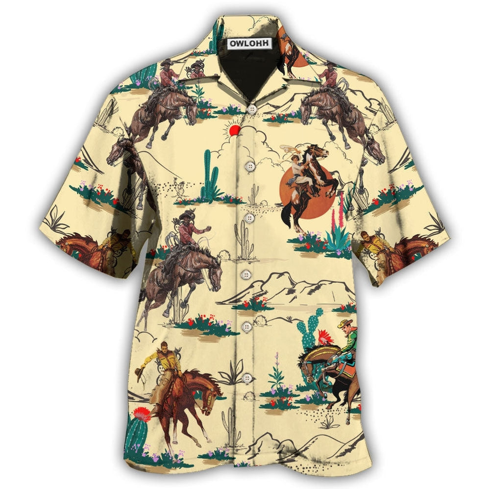 Hawaiian Shirt / Adults / S Cowboy Loves Desert Cool - Hawaiian Shirt - Owls Matrix LTD