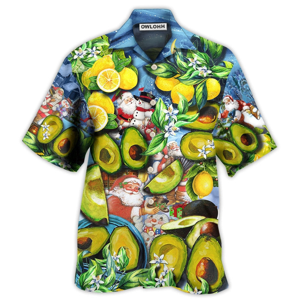 Hawaiian Shirt / Adults / S Fruit Avocado Lemon Summer Time Christmas - Hawaiian Shirt - Owls Matrix LTD