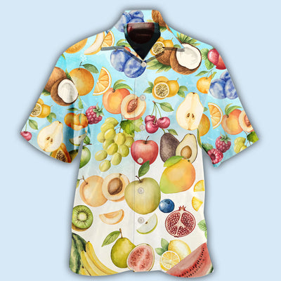Fruit Summer Good Basic Backgound - Hawaiian shirt - Owls Matrix LTD