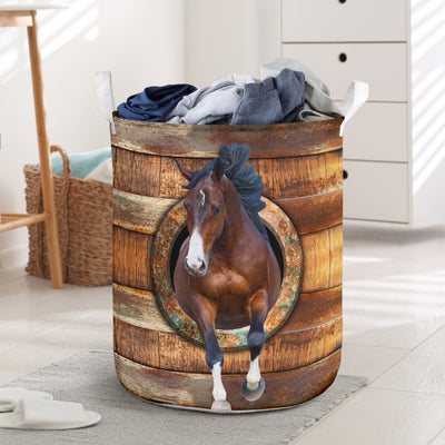 Funny Horse Basic Style - Laundry Basket - Owls Matrix LTD