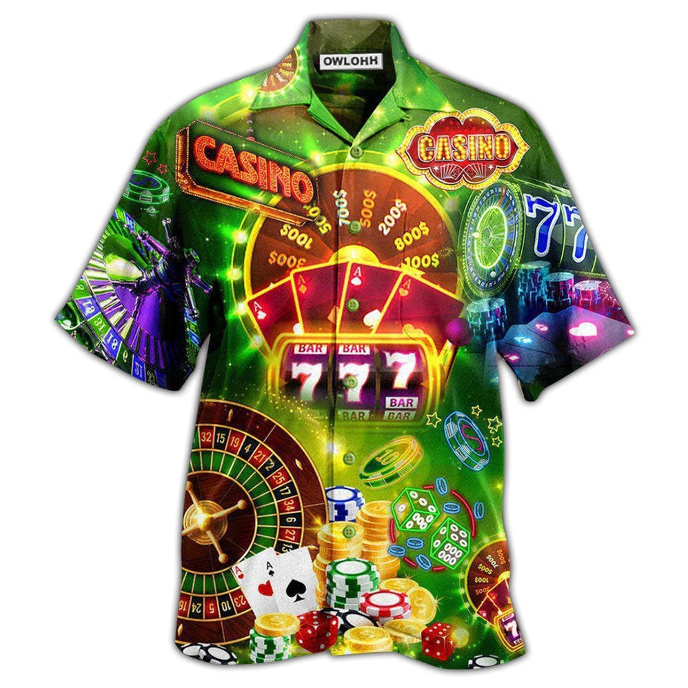 Hawaiian Shirt / Adults / S Gambling The Smarter You Play The Luckier You'll Be - Hawaiian Shirt - Owls Matrix LTD