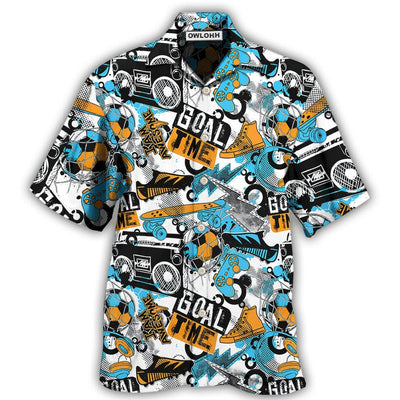 Hawaiian Shirt / Adults / S Game Goal Time Passion - Hawaiian Shirt - Owls Matrix LTD