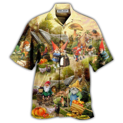 Hawaiian Shirt / Adults / S Gnome Farmer Oh Gnomes - Hawaiian Shirt - Owls Matrix LTD