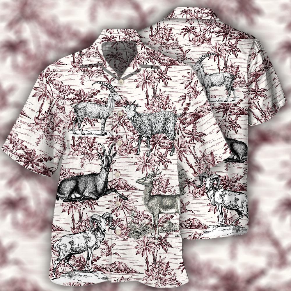 Goat Tropical Style - Hawaiian shirt - Owls Matrix LTD