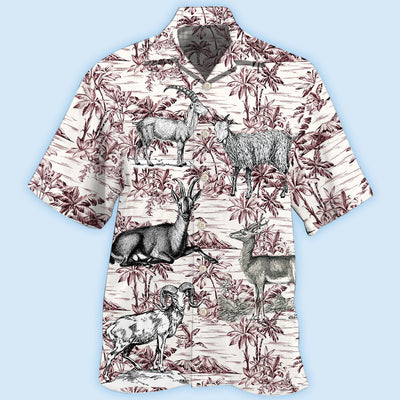 Goat Tropical Style - Hawaiian shirt - Owls Matrix LTD